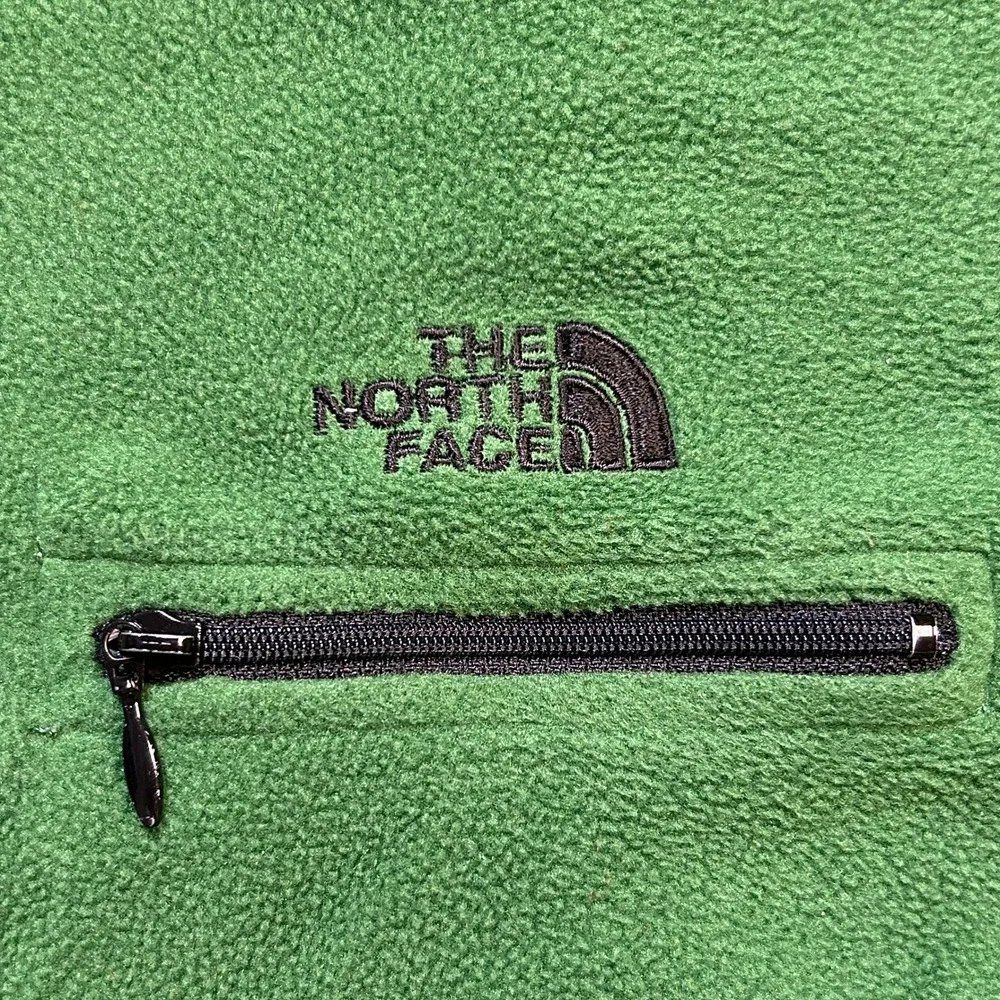 Vintage Y2K The North Face Quarter Zip Fleece Pullover Mens XXL Green USA